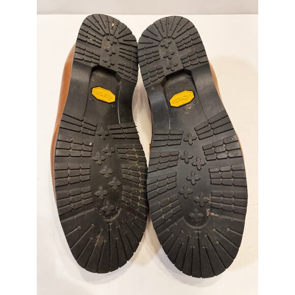 12 Rhodes Footwear Ashby Penny Loafer Adirondack Brown Leather Lug Vibram Sole main image 12